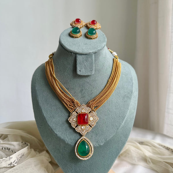 Diamond Tile chain strands short set