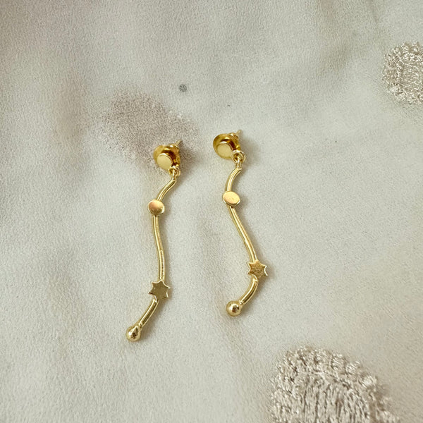 Star drops earrings