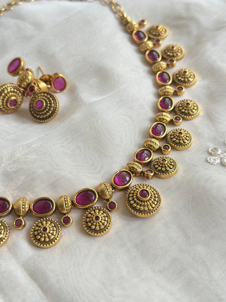 Antique matte kemp Chakras short set