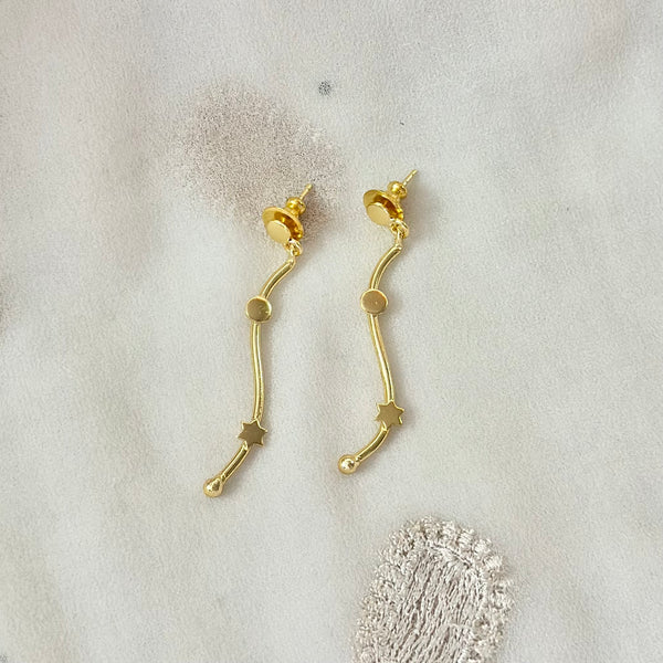 Star drops earrings