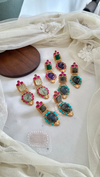 Kundan Imperial Frills earrings