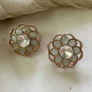 Pretty Floral ring earrings - Adorna