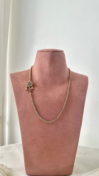 Matte Peacock kemp mogappu chain