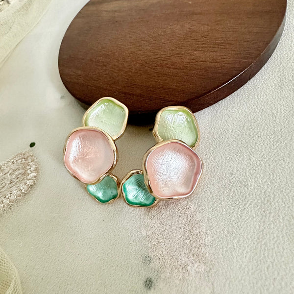 Pastel blobs earrings