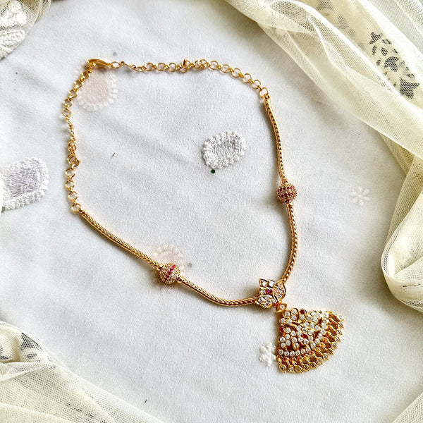 Mogappu pendant attigai floral bloom