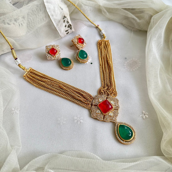 Diamond Tile chain strands short set