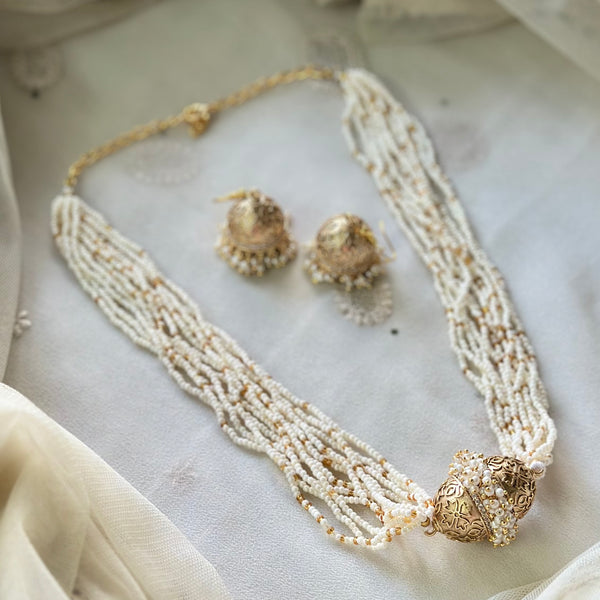 Jumkha Sugar beaded short set