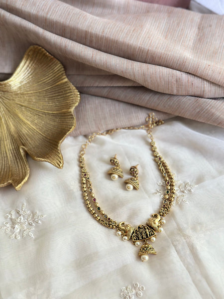 Antique matte 2 layered jumkhas deity set