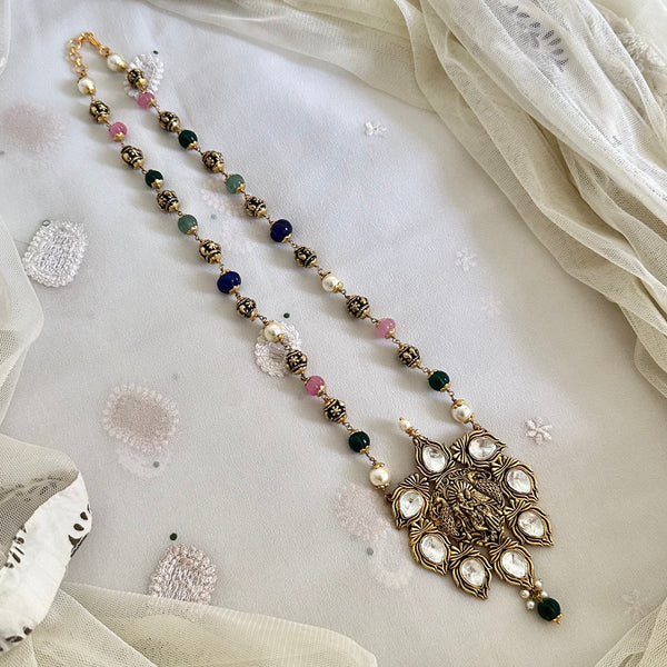 Pumpkin beaded dailty Antique mala