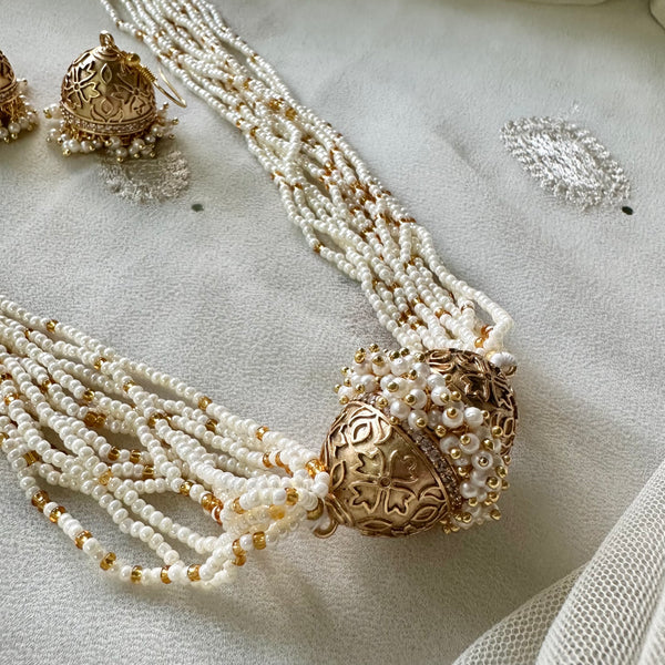 Jumkha Sugar beaded short set