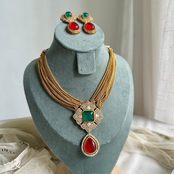 Diamond Tile chain strands short set