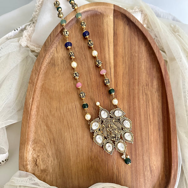 Pumpkin beaded dailty Antique mala