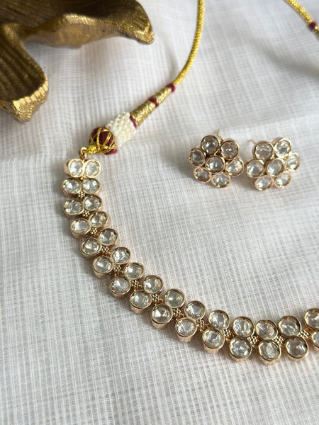 Polki 2 line choker set