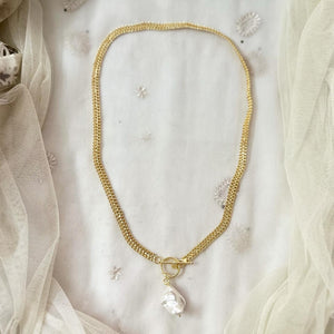 Cleo openable pearl drops necklace