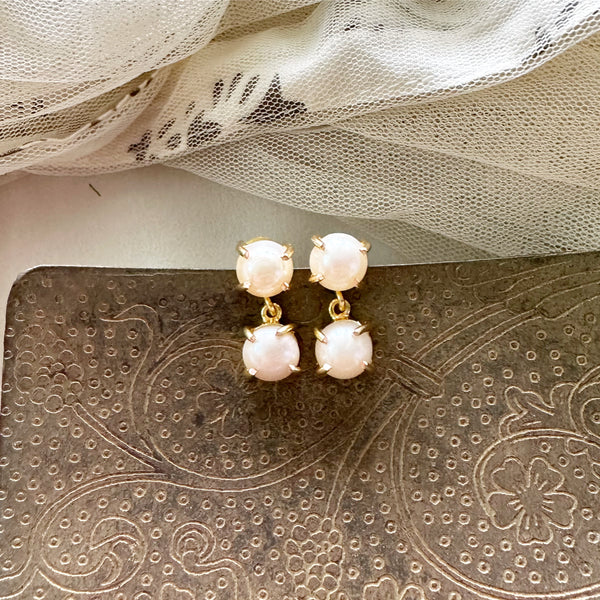 Double Pearl earrings
