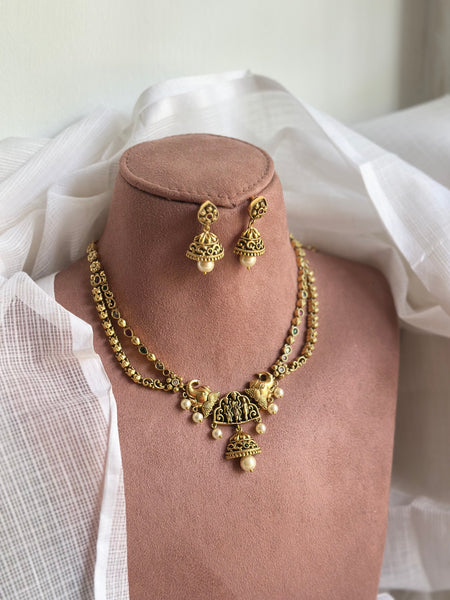 Antique matte 2 layered jumkhas deity set