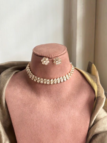 Polki 2 line choker set