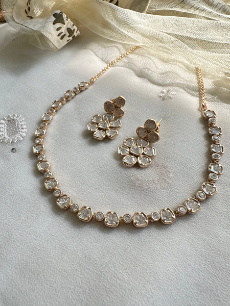 Polki Single line short set