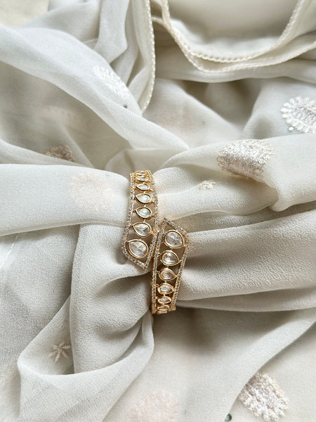 Polki criss cross Openable bracelet