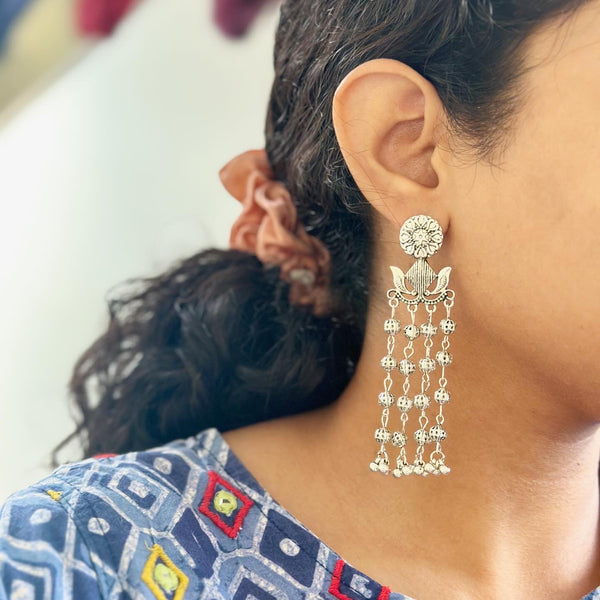 Ethnic long earrings