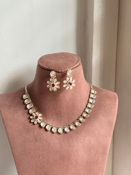 Polki flower mogappu short set