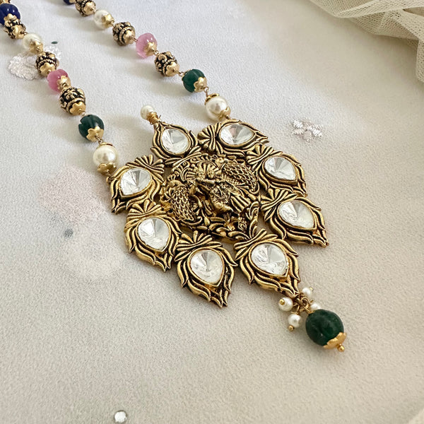 Pumpkin beaded dailty Antique mala