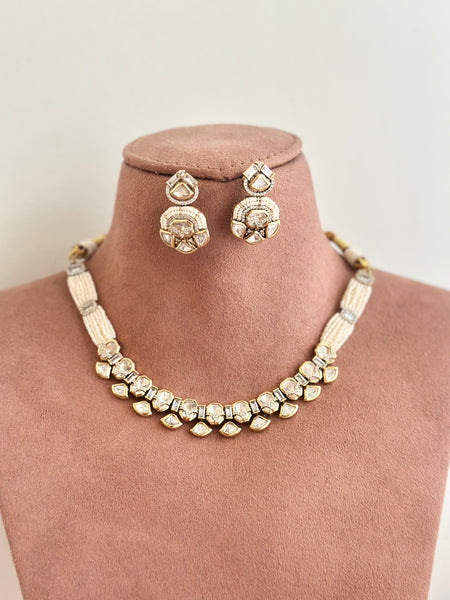 Polki & AD studded starry choker set