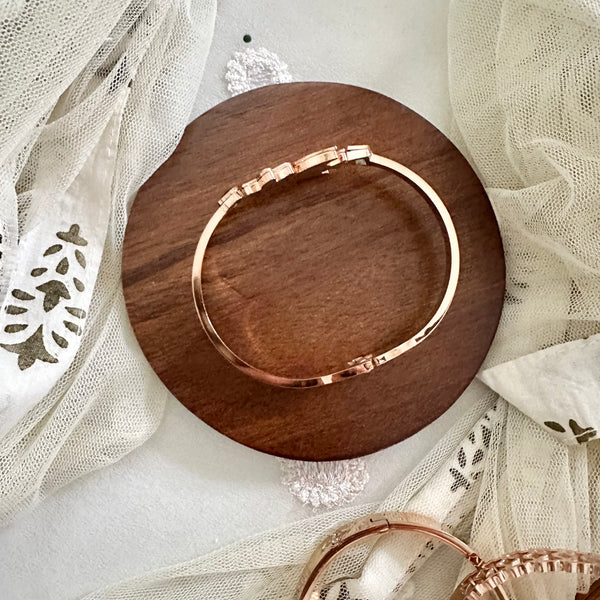 Rose gold Sea-shore openable bracelet