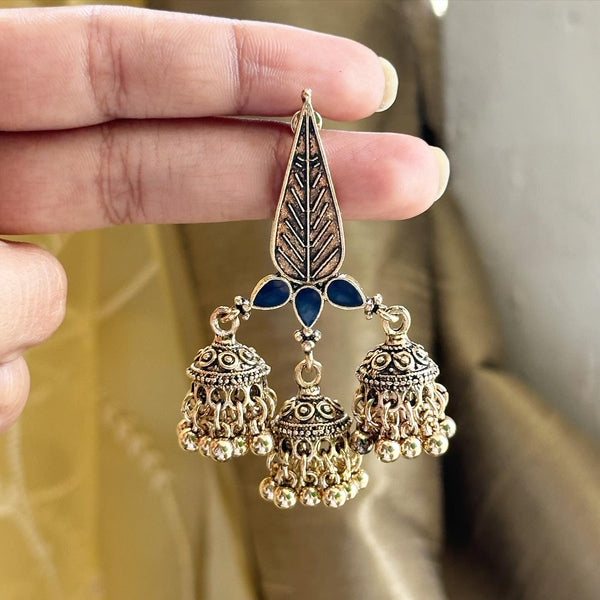 Thilak Antique Gold jumkha earrings