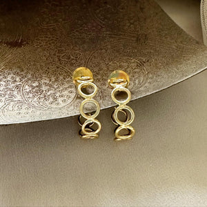 Hoops in Hoop stud earrings