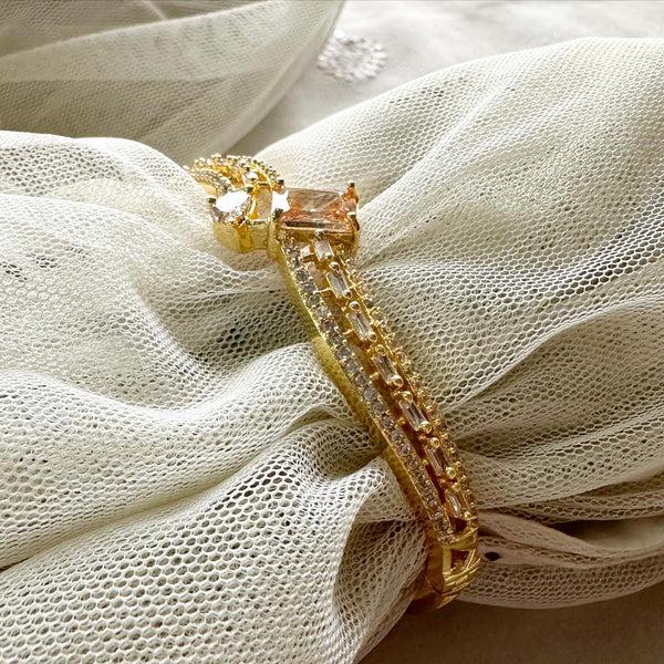 Gold LCT curved bracelet