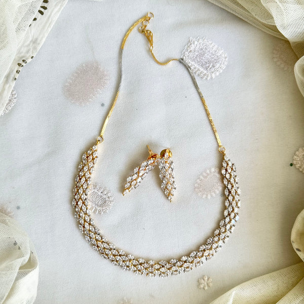 Gold AD cluster neckset