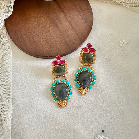 Kundan Imperial Frills earrings