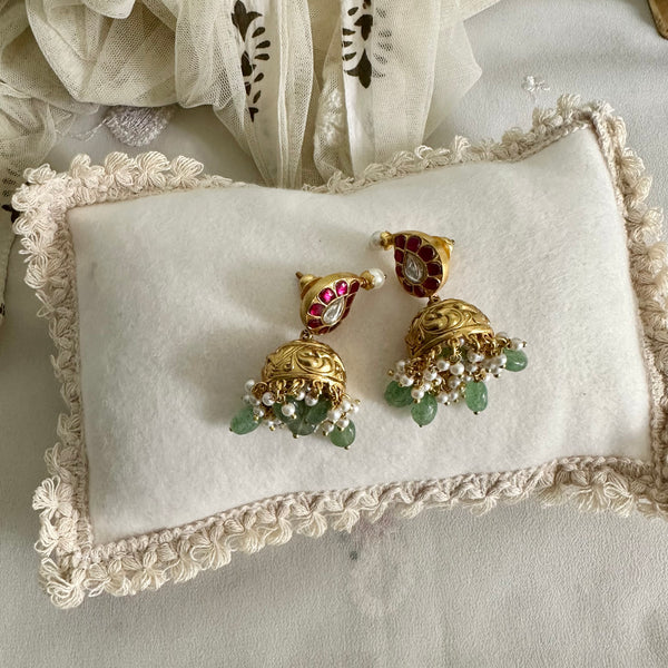 Kundan Jadau Paisley jumkhas