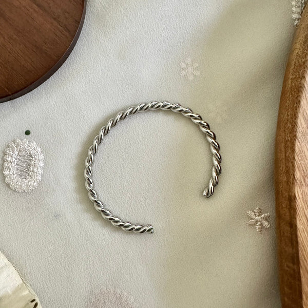 Silver Twisted rope bracelet