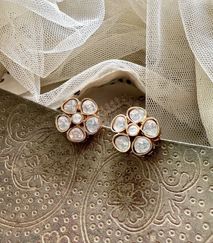 Polki cute floral studs