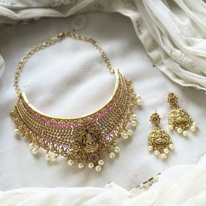 Antique Bridal Lakshmi-Peacock choker