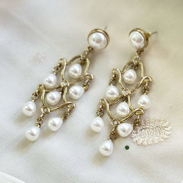 Pearl Victoria Chandelier earrings