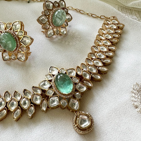 Polki Kundan Floral choker set