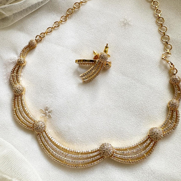 Gold AD Ripples short set