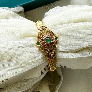 Crown Tiara kada/bracelet - Ruby-Green