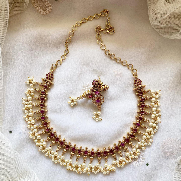 Oval Ruby kemp gutta short set