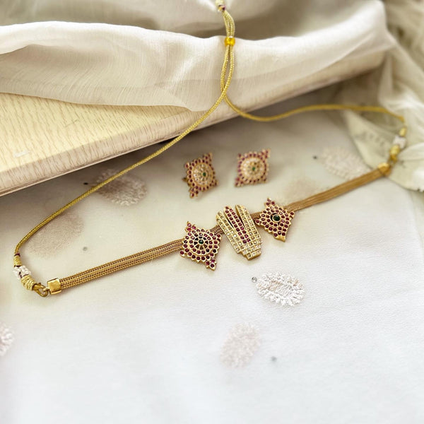Matte CZ Choker set