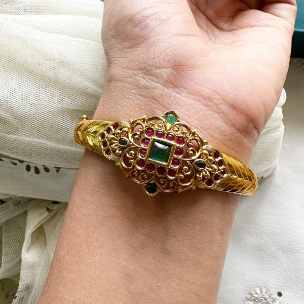 Crown Tiara kada/bracelet - Ruby-Green