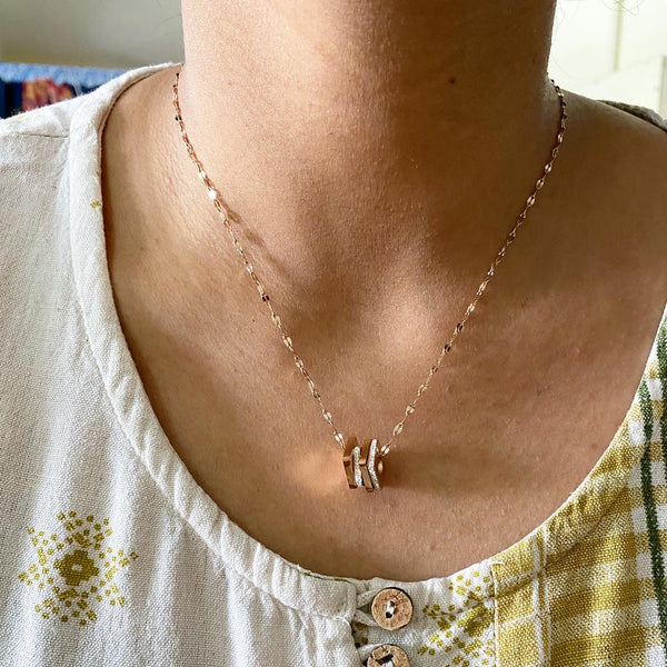Square thins necklace - Adorna