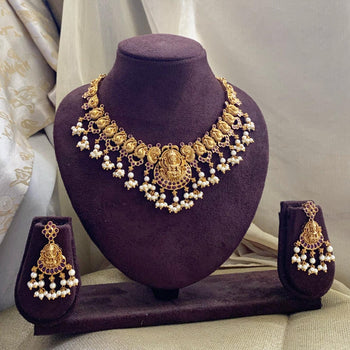 Antique kemp Lakshmi Peacock row short set