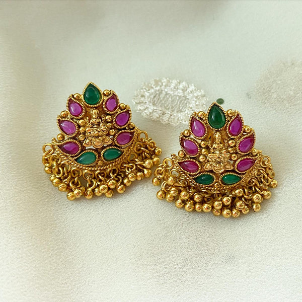 Lakshmi kemp stud earrings - Adorna