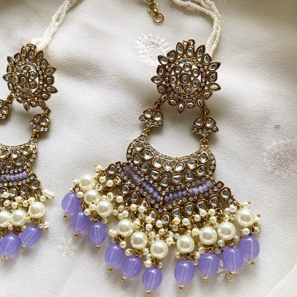 Mahi Sweet Purple Earrings - Adorna