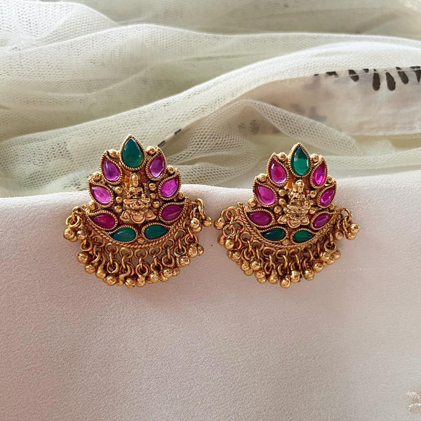Lakshmi kemp stud earrings - Adorna