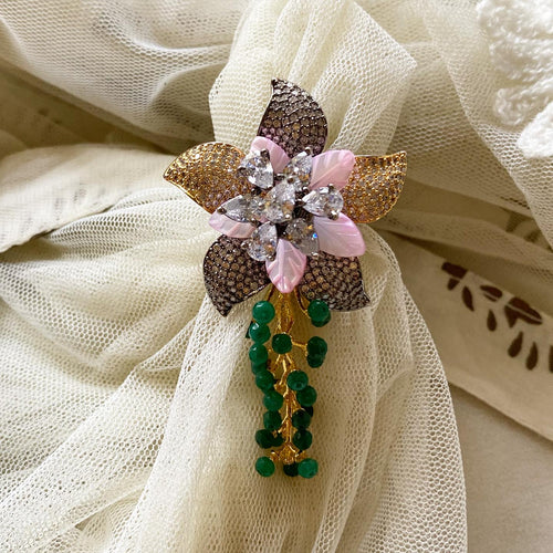 Exquisite Flower-branch flinger ring
